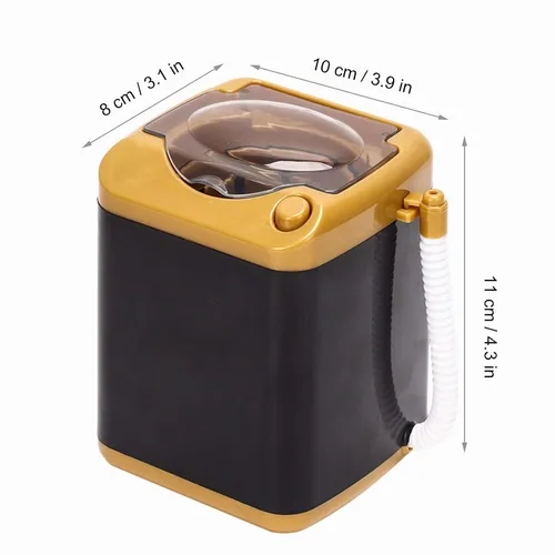 Vista 7 de Lavadora, mini lavadora eléctrica para brochas de maquillaje, máquina automática de limpieza de secado rápido de plástico de simulación para mujeres