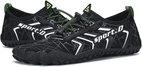 Vista 2 de UBFEN Zapatos acuáticos para natación, para hombre y mujer, para deportes de playa, secado rápido, descalzos para navegación, pesca, buceo, surf