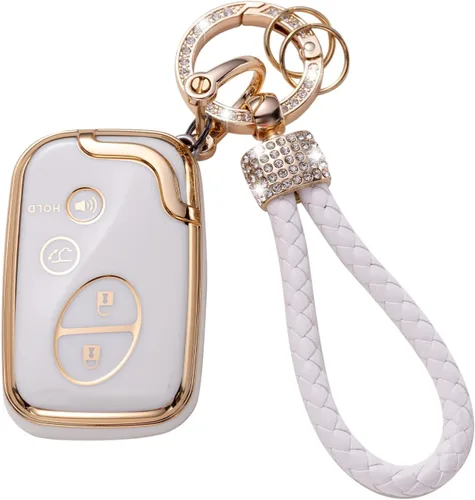 Vista 20 de Gematay Funda para llavero de Mercedes Benz con cordón, funda de TPU suave compatible con Mercedes Benz C E S M CLS CLK G Class Smart Key Holder