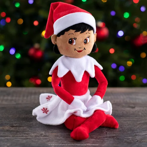 Vista 3 de The Elf on The Shelf Plushee Pal Chica Tono Oscuro