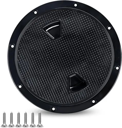 Vista 9 de Hoffen Boat Hatch, 4" 6" 8" Round Non Slip Inspection Hatch w/Detachable Cover for Marine Boat Yacht