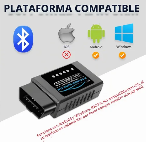 Vista 3 de Obd2 Bluetooth ELM327 v1.4 Escáner con chip original PIC18F25K80, lector de código de automóvil compatible con vehículos de 1996+, funciona