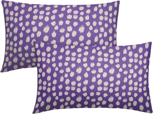 Vista 45 de Sweetshow Juego de 2 fundas de almohada de 16 x 16 pulgadas, diseño bohemio, con diseño de lunares, moderno y moderno, para exteriores, decorativas
