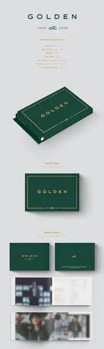 Vista 2 de Golden Jung Kook (BTS) Álbum [3 vers. Álbumes + 1 álbum Weverse ver. Conjunto completo]+Beneficios de preventa + planificador digital inspirado