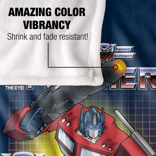 Vista 4 de Transformers Optimus Prime - Manta de tacto sedoso, súper suave, 36 x 58 pulgadas