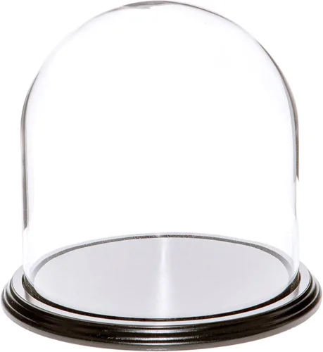 Vista 9 de Plymor Cúpula de cristal de 8" x 8" (base de madera MDF negra)