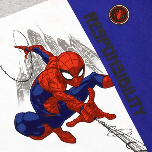 Vista 3 de Marvel Conjunto de camiseta y pantalones cortos Spiderman para niños