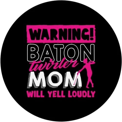 Vista 3 de Baton Twirling Majorette Baton Twirler Madre Divertidos PopSockets PopGrip intercambiables