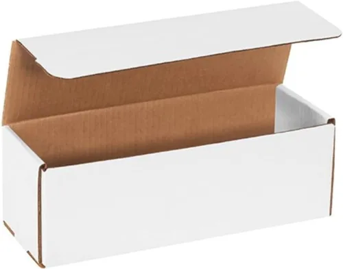 Vista 20 de Secure Seal Cajas de envío – Sobres de cartón corrugado plegable blanco de 4 x 3 x 2 pulgadas – Embalaje de cartón corrugado plegable blanco