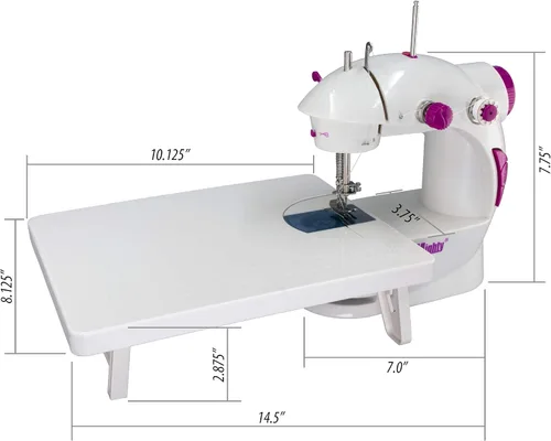 Vista 2 de Las máquinas de coser portátiles originales - Perfectas para niños, viajes, reparaciones rápidas y pequeños proyectos - Doble velocidad, batería