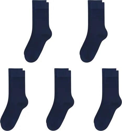 Vista 21 de SERISIMPLE Calcetines de bambú de viscosa para niños, calcetines escolares antiolor para niños y niñas, uniforme, ligeros, con costuras planas, 5