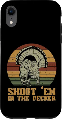 Vista 25 de Shoot Em in The Pecker Turkey Vintage Hunting Hunter Gift Case for iPhone 17
