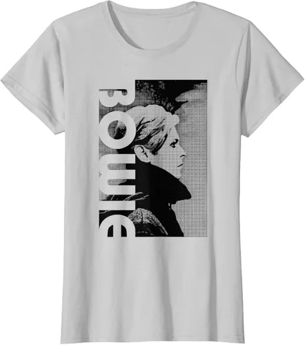Vista 19 de David Bowie - Camiseta de perfil bajo, Gris Gris Oscuro