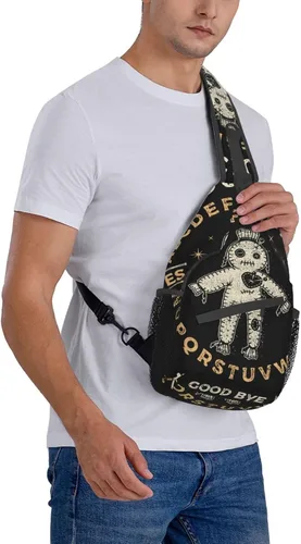 Vista 8 de RIMENCH Bolso bandolera multiusos, bolsos cruzados informales, mochila premium para el hombro en el pecho, color 980, Bandolera