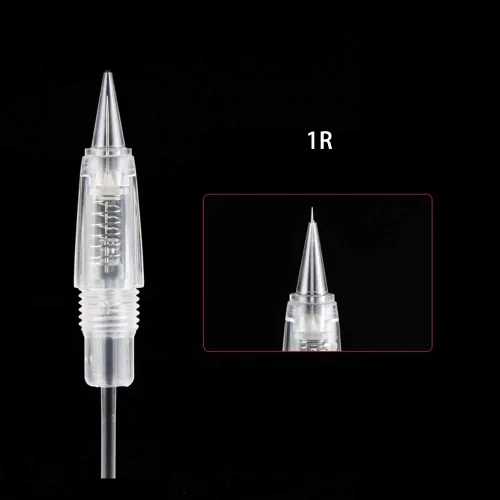 Vista 3 de 10PCS 1RL Maquillaje Permanente Claro Tatuaje Aguja Cartuchos para Máquina de Tatuaje de Cejas (1R)