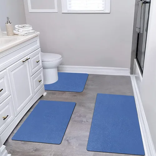 Vista 21 de Tierra de Diatomeas Tapete de Baño Alfombras de Baño Súper Absorbente Secado Rápido Antideslizante Tapete de Baño Delgado Tapetes de Piso de Baño