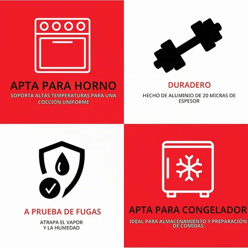 Vista 4 de Stock Your Home Rollo de papel de aluminio resistente, 1000 pies x 12 pulgadas de ancho, rollos de papel de aluminio antiadherente, papel