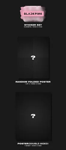 Vista 4 de Blackpink 2º mini álbum [Kill This Love] [Black Ver.] - Paquete de CD, fotolibros, tarjeta de fotos, póster plegado con beneficio de pre-pedido