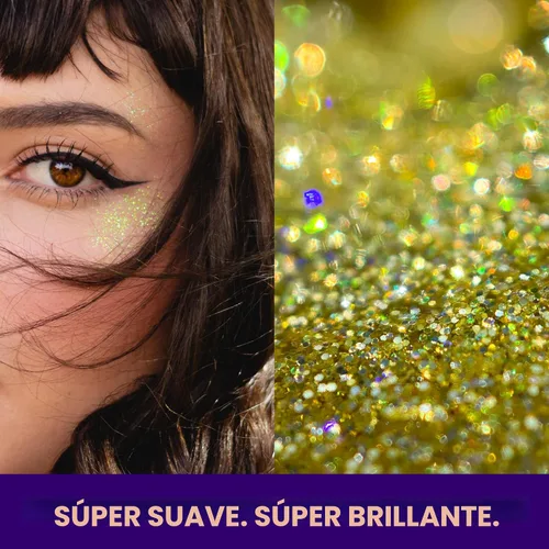 Vista 4 de UNICORN SNOT Gel holográfico con purpurina para la cara y el cuerpo Maquillaje de purpurina para las fiestas: Regalos para calcetines y Navidad