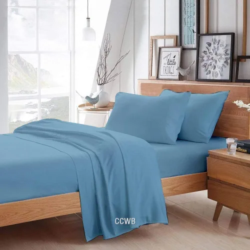 Vista 8 de Trendbeddingmart - Sábana bajera ajustable (100 % algodón egipcio, 600 hilos, resistente a las manchas, hipoalergénica, color azul profundo)