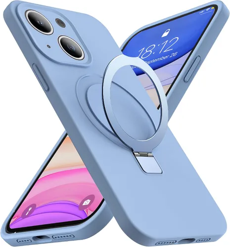 Vista 25 de Funda diseñada para iPhone 11 con soporte magnético invisible Compatible con Mag-Safe, a prueba de caídas de grado militar, a prueba de golpes