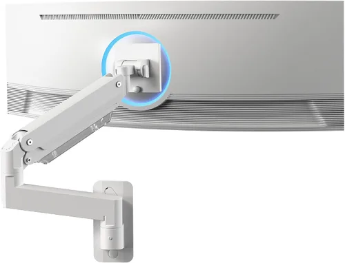 Vista 10 de VIVO Brazo de Monitor de Aluminio Premium de Servicio Pesado para Pantallas Ultraanchas de hasta 49 pulgadas y 44 libras, Montaje de Pared Negro