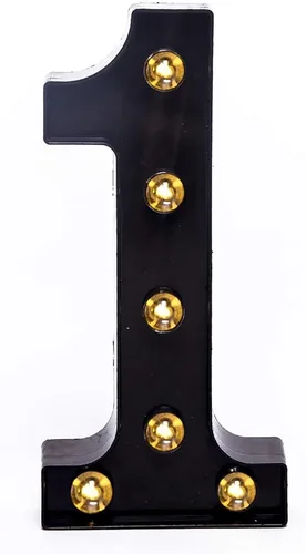 Vista 35 de Foaky Letrero de luces LED negras con número de marquesina, luces de números de marquesina iluminadas para luz nocturna, boda, fiesta de cumpleaños