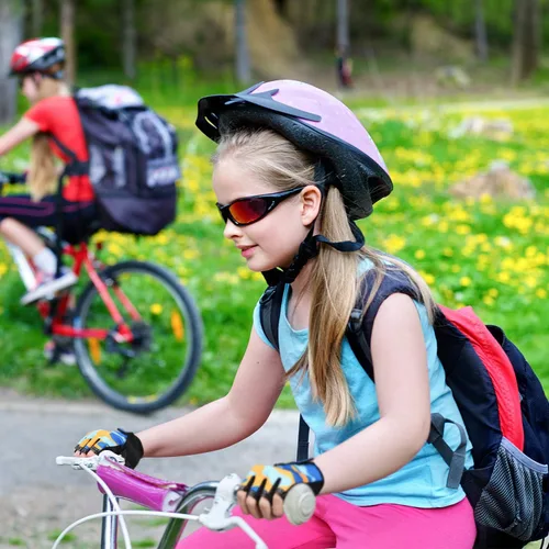 Vista 6 de 8 pares de guantes de medio dedo para niños, guantes de bicicleta sin dedos, transpirables, guantes cortos para niños, guantes antideslizantes