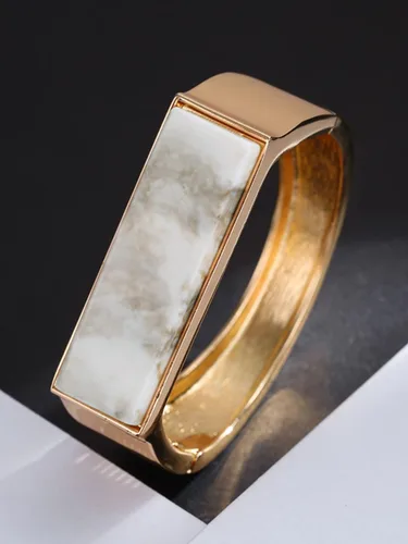 Vista 4 de Long tiantian Pulseras de oro de 18 quilates para mujer, pulseras de oro grueso de moda para adolescentes y niñas, pulseras de oro con bisagra
