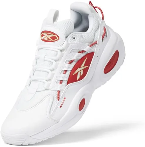 Vista 10 de Reebok Tenis de baloncesto unisex para adultos, BlancoAzul VectorOro Mate
