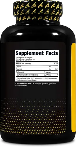 Vista 4 de Primaforce CLA (2400 mg) 180 cápsulas blandas, máximo CLA para hombres