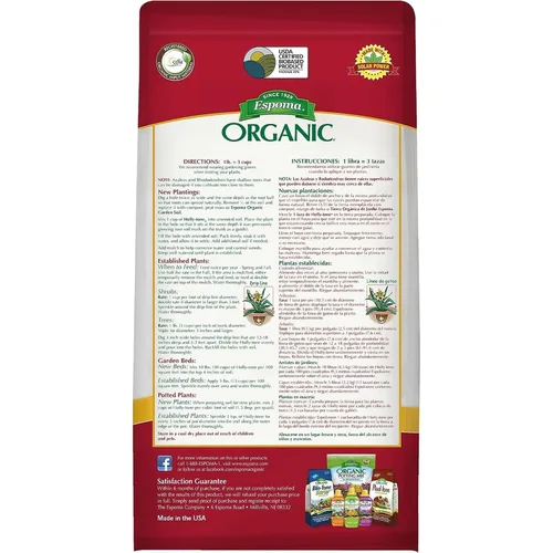 Vista 2 de Espoma Organic Holly-Tone 4-3-4 Alimento vegetal natural y orgánico de hoja perenne y azalea; bolsa de 4 libras; el fertilizante original y mejor