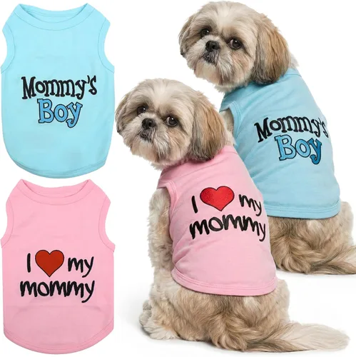 Vista 64 de Parisian Pet - Camiseta para perros y gatos, con texto en inglés Daddy's Girl, 2XS