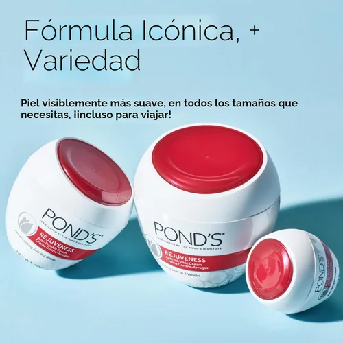 Vista 6 de POND’S Rejuveness Crema Facial – Hidratante Facial Antienvejecimiento con AHA, Vitamina E y Colágeno – Crema Antiarrugas Diaria para Mujeres – Crema
