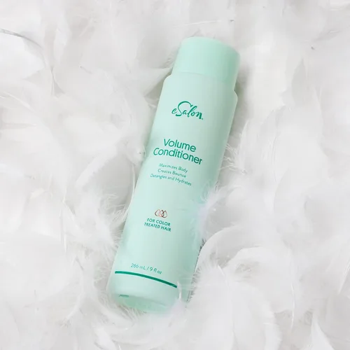 Vista 4 de eSalon Acondicionador de volumen para el cabello, 9 onzas líquidas, libre de crueldad, sin parabenos, añade cuerpo al cabello