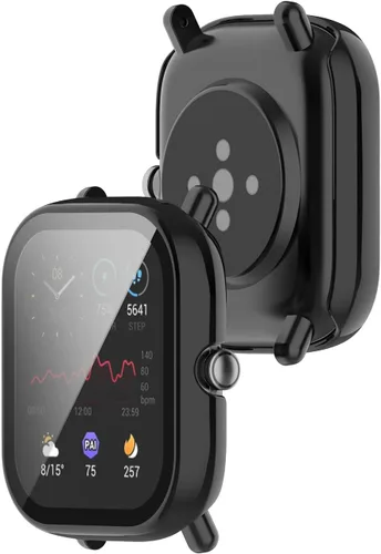 Vista 3 de ECSEM - Funda protectora compatible con Amazfit GTS 2 Mini protector de pantalla, carcasa completa de policarbonato duro, cubierta completa, funda