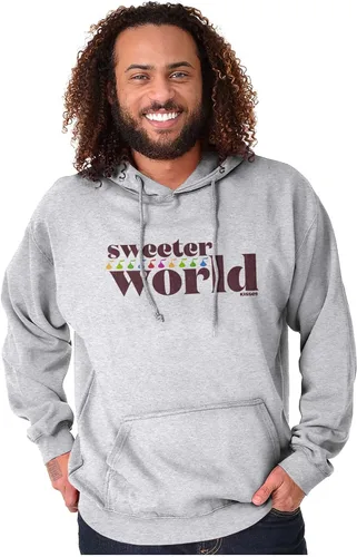 Vista 4 de Brisco Brands Sweeter World - Sudadera con capucha Hershey's Kisses Candy para mujer y hombre