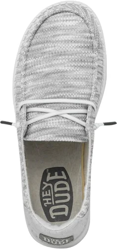 Vista 4 de HEYDUDE Women's Wendy Sox Slip On Shoe Textile Upper Sock Like Fit gris (Glacier Grey)