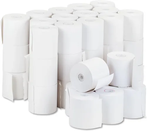Vista 2 de PM Company Rollos de Papel para Caja Registradora, 3" x 150', 50 Rollos por Caja (07702)