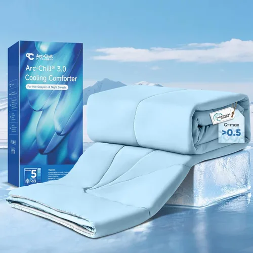 Vista 14 de Elegear - Edredón de enfriamiento individual Absorbs Body Heat para mantenerse fresco, cobija de enfriamiento para personas que duermen con calor