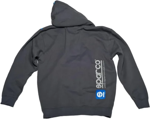 Vista 2 de Sparco WWW Sudadera con capucha y cierre., M, gris