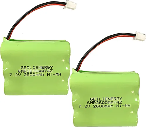 Vista 3 de Batería Ni-MH de 7.2 V 2600 mAh compatible con panel de alarma de 2 gig 2GIG-BATT2X - GC2 BATT1X BATT2X BATT1 para 2GIG-GC2 2GIG-CNTRL2 2GIG-CP2
