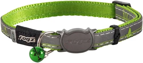 Vista 2 de Rogz Collar reflectante para gato con clip separable y campana extraíble, totalmente ajustable para adaptarse a la mayoría de las razas, diseño