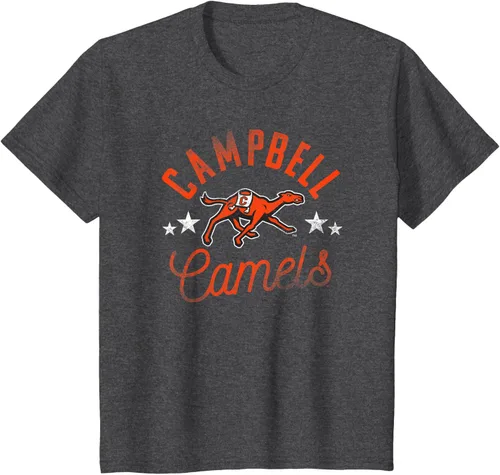 Vista 13 de Campbell University Camiseta con logotipo de Fighting Camels, Gris