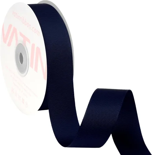 Vista 226 de VATIN Cinta de Grogrén Negra, 1-1/2" x 50 Yardas Continuas, Cinta de Grogrén de Poliéster Negra, Usar para Lazos de Bricolaje, Accesorios