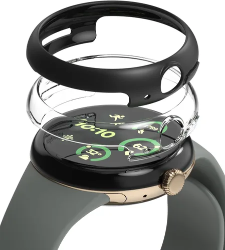 Vista 11 de Ringke - Funda para Google Pixel Watch [delgada, transparente y cromada] Transparente y cromado