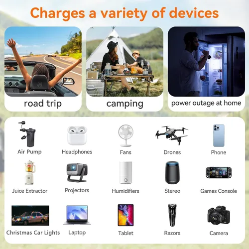 Vista 7 de ALLWEI - Inversor de corriente de 300 W, adaptador de toma de corriente con enchufe para coche, CC 12 V a CA 110 V, con cargador rápido USB-C PD