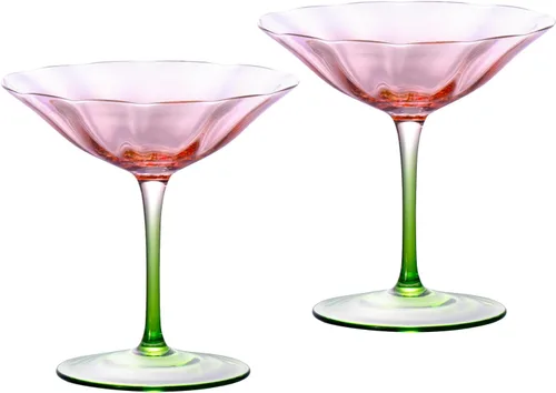 Vista 15 de KAMMAK DY012 - Juego de 2 vasos de cóctel de cristal de 3.3 onzas, DY012