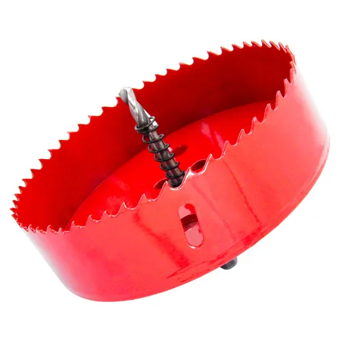 Vista 43 de Broca bimetálica para taladro, cortador de orificios HSS con eje para madera y metal