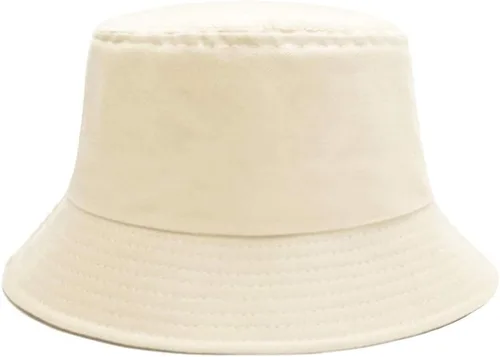 Vista 2 de Sydbecs Sombrero de pescador para mujeres y hombres, reversible, de algodón, para verano, playa, estilo sólido